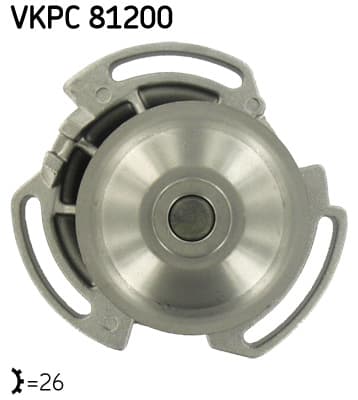 SKF Vodné čerpadlo, chladenie motora VKPC81200 1