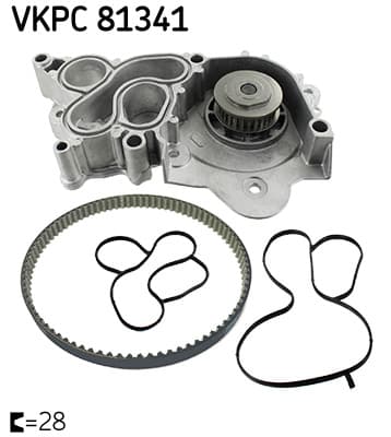 SKF Vodné čerpadlo, chladenie motora VKPC81341 1