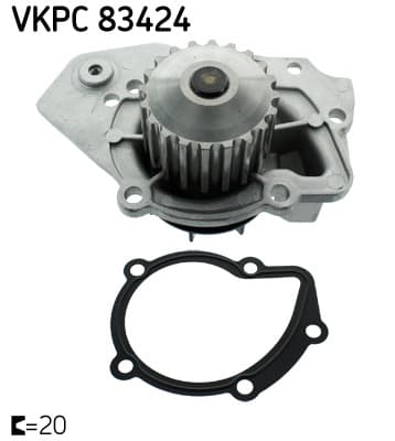 SKF Vodné čerpadlo, chladenie motora VKPC83424 1