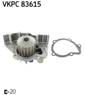 SKF Vodné čerpadlo, chladenie motora VKPC83615 1