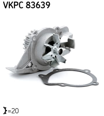 SKF Vodné čerpadlo, chladenie motora VKPC83639 1