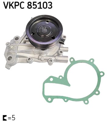 SKF Vodné čerpadlo, chladenie motora VKPC 85103 1