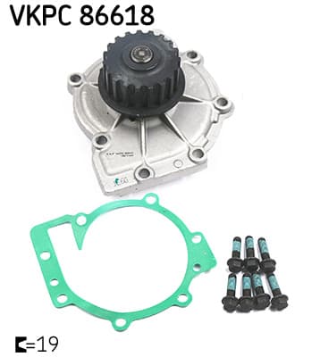 SKF Vodné čerpadlo, chladenie motora VKPC86618 1