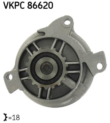 SKF Vodné čerpadlo, chladenie motora VKPC86620 1