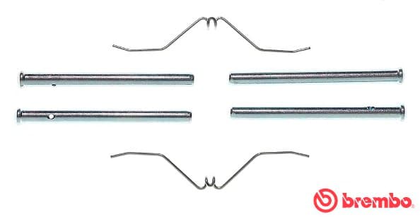 BREMBO Sada prísluženstva obloženia kotúčovej brzdy A02264 1