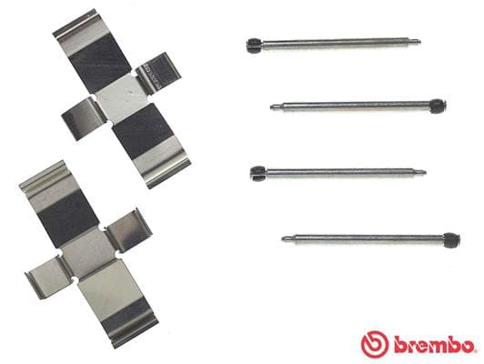 BREMBO Sada prísluženstva obloženia kotúčovej brzdy A02321 1