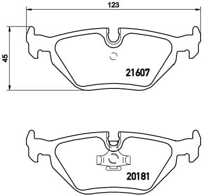 BREMBO Sada brzdových platničiek kotúčovej brzdy P06013 1