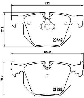 BREMBO Sada brzdových platničiek kotúčovej brzdy P06029 1