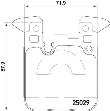BREMBO Sada brzdových platničiek kotúčovej brzdy P06087X 1