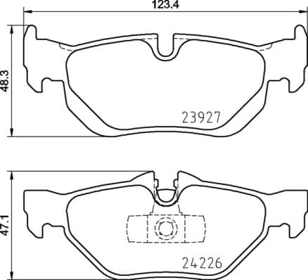 BREMBO Sada brzdových platničiek kotúčovej brzdy P06105 1