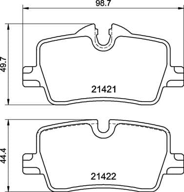 BREMBO Sada brzdových platničiek kotúčovej brzdy P 06 113 1