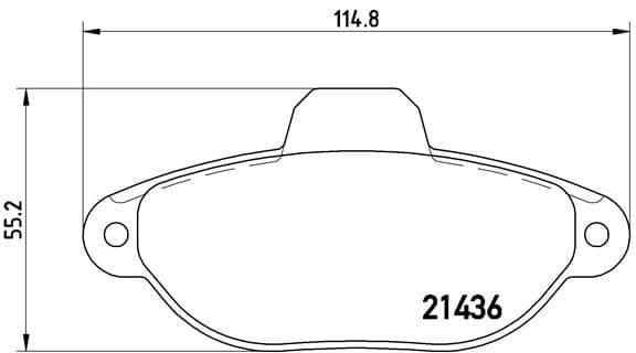 BREMBO Sada brzdových platničiek kotúčovej brzdy P23060 1