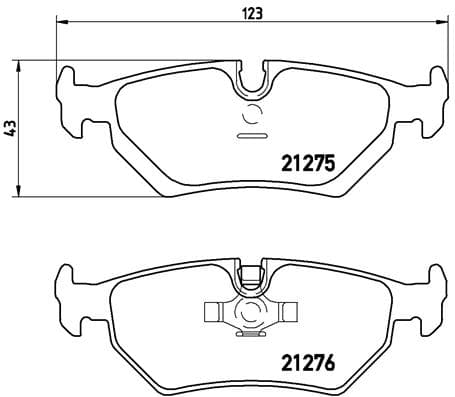 BREMBO Sada brzdových platničiek kotúčovej brzdy P23062 1