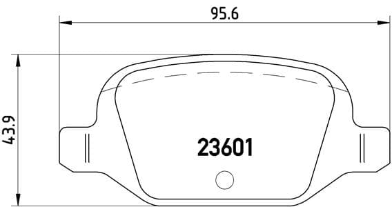 BREMBO Sada brzdových platničiek kotúčovej brzdy P23064 1