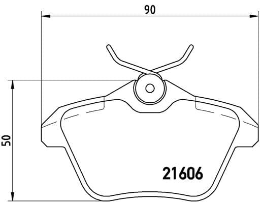 BREMBO Sada brzdových platničiek kotúčovej brzdy P23067 1
