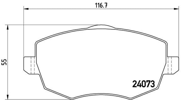 BREMBO Sada brzdových platničiek kotúčovej brzdy P23094 1