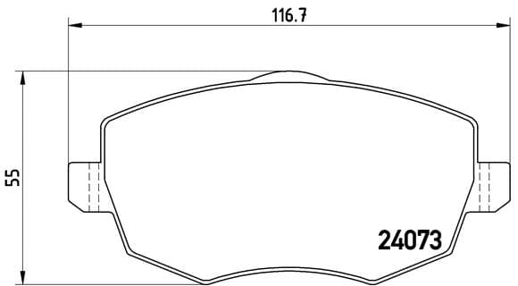 BREMBO Sada brzdových platničiek kotúčovej brzdy P23095 1