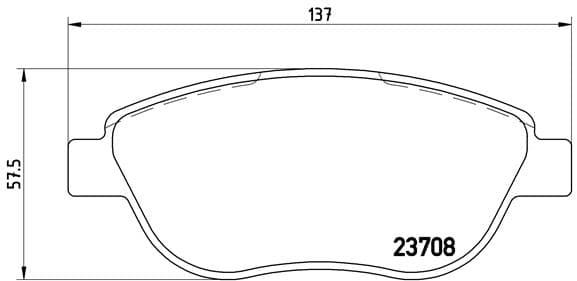 BREMBO Sada brzdových platničiek kotúčovej brzdy P23119 1
