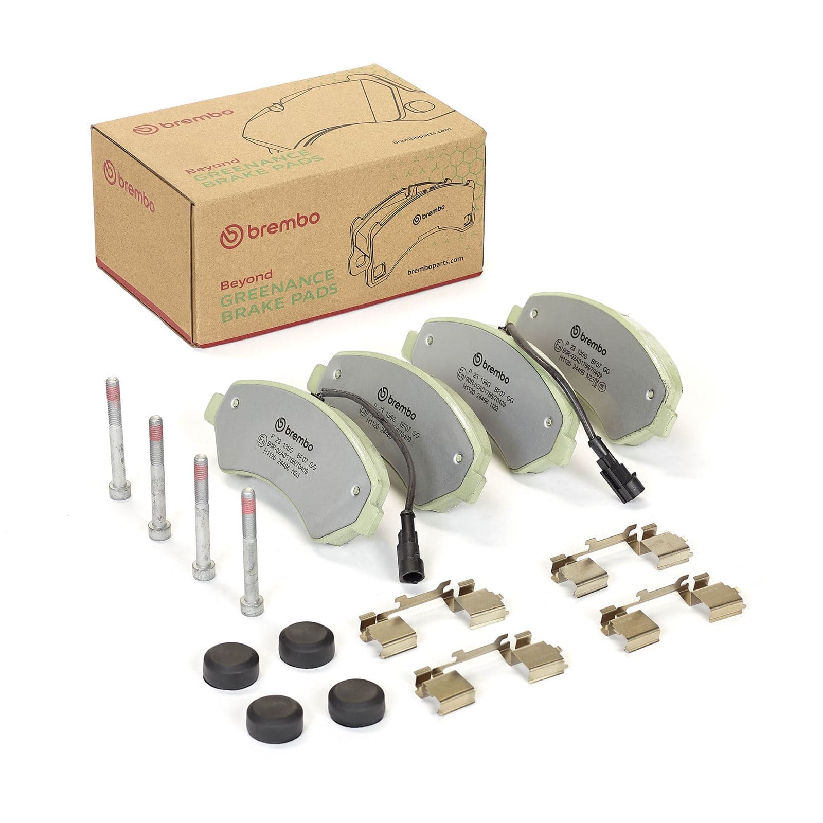 BREMBO Sada brzdových platničiek kotúčovej brzdy P 23 136G 1