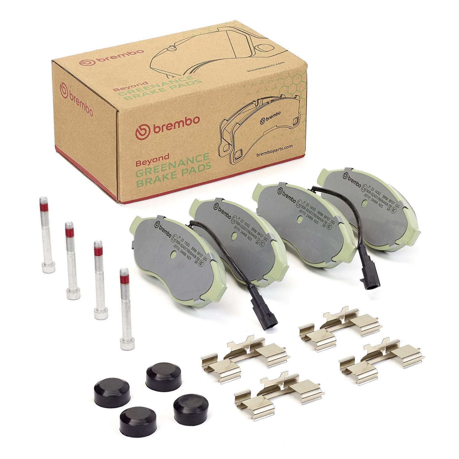 BREMBO Sada brzdových platničiek kotúčovej brzdy P 23 143G 1