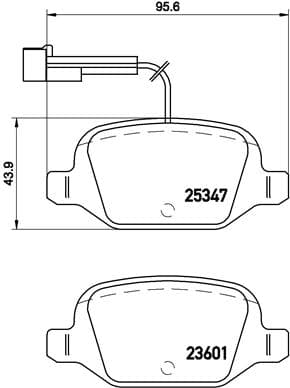 BREMBO Sada brzdových platničiek kotúčovej brzdy P23146 1