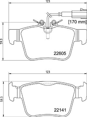 BREMBO Sada brzdových platničiek kotúčovej brzdy P23180 1