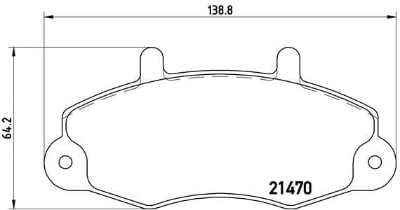 BREMBO Sada brzdových platničiek kotúčovej brzdy P24032 1