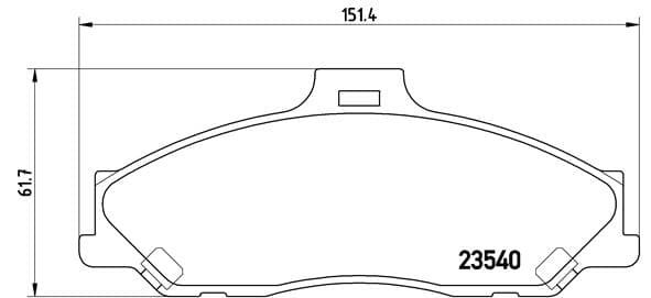 BREMBO Sada brzdových platničiek kotúčovej brzdy P24051 1