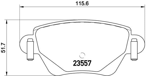 BREMBO Sada brzdových platničiek kotúčovej brzdy P24059 1