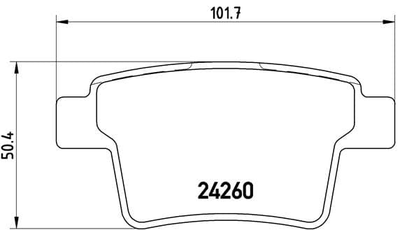 BREMBO Sada brzdových platničiek kotúčovej brzdy P24063 1