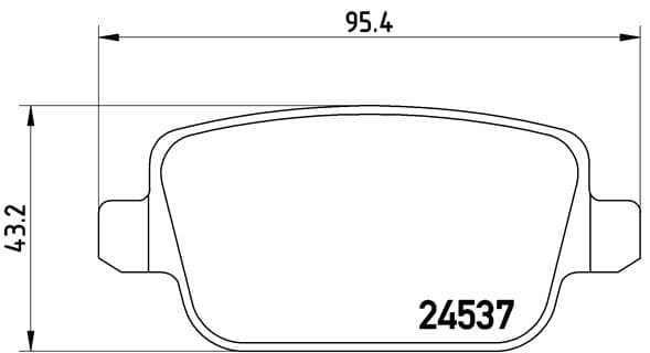 BREMBO Sada brzdových platničiek kotúčovej brzdy P24075 1