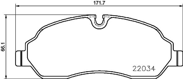 BREMBO Sada brzdových platničiek kotúčovej brzdy P24171 1