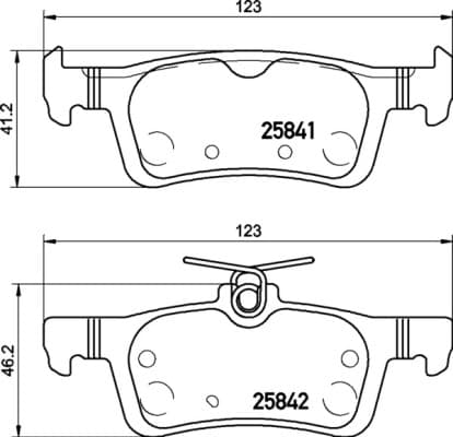 BREMBO Sada brzdových platničiek kotúčovej brzdy P24204 1