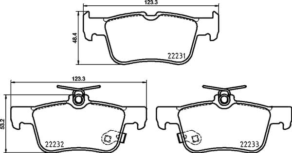 BREMBO Sada brzdových platničiek kotúčovej brzdy P 24 217 1