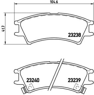BREMBO Sada brzdových platničiek kotúčovej brzdy P30011 1
