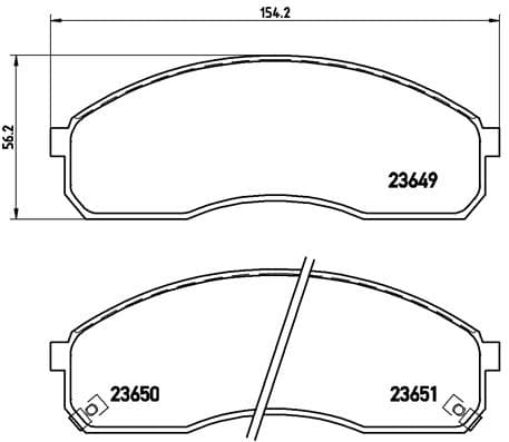 BREMBO Sada brzdových platničiek kotúčovej brzdy P30012 1