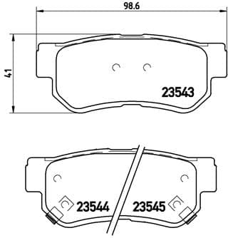 BREMBO Sada brzdových platničiek kotúčovej brzdy P30014 1