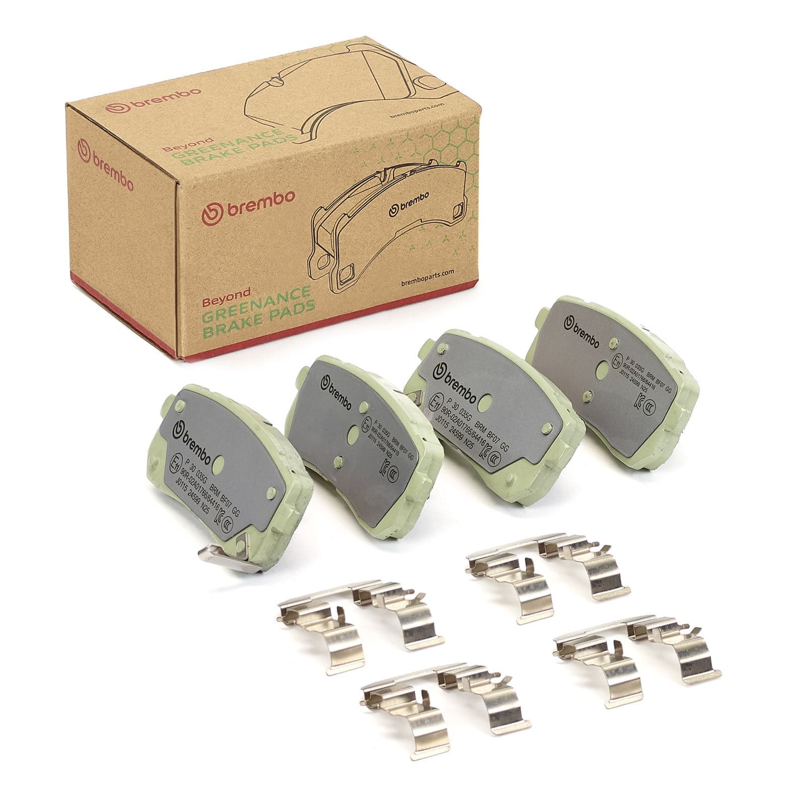 BREMBO Sada brzdových platničiek kotúčovej brzdy P 30 035G 1