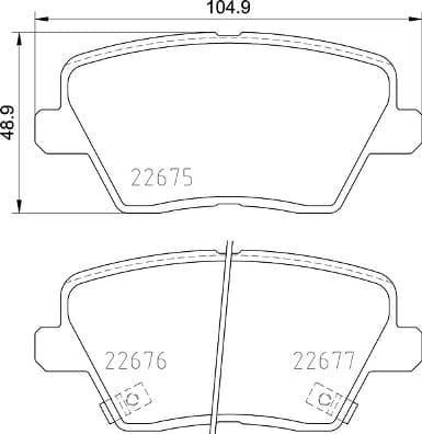 BREMBO Sada brzdových platničiek kotúčovej brzdy P 30 109 1