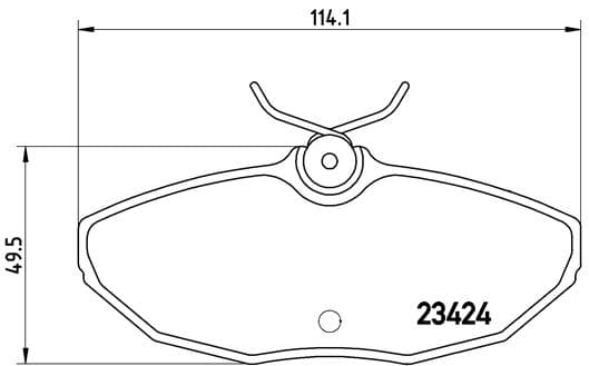 BREMBO Sada brzdových platničiek kotúčovej brzdy P36013 1