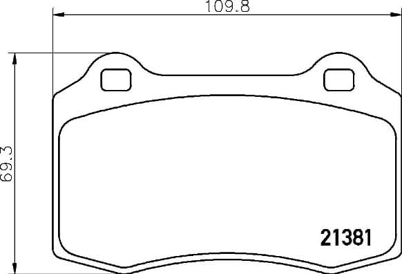 BREMBO Sada brzdových platničiek kotúčovej brzdy P36020 1