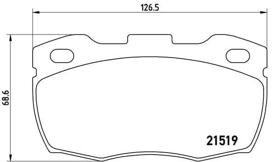 BREMBO Sada brzdových platničiek kotúčovej brzdy P44005 1
