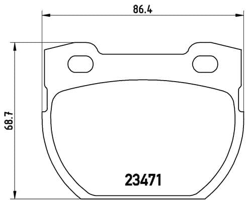 BREMBO Sada brzdových platničiek kotúčovej brzdy P44006 1