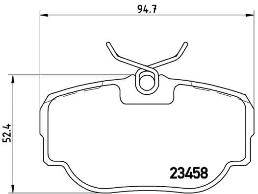 BREMBO Sada brzdových platničiek kotúčovej brzdy P44009 1