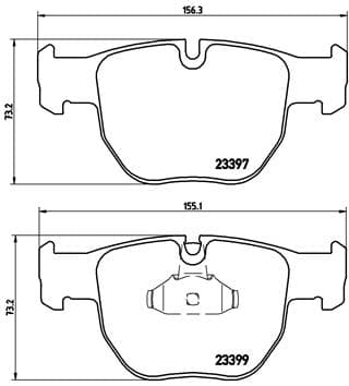 BREMBO Sada brzdových platničiek kotúčovej brzdy P44012 1