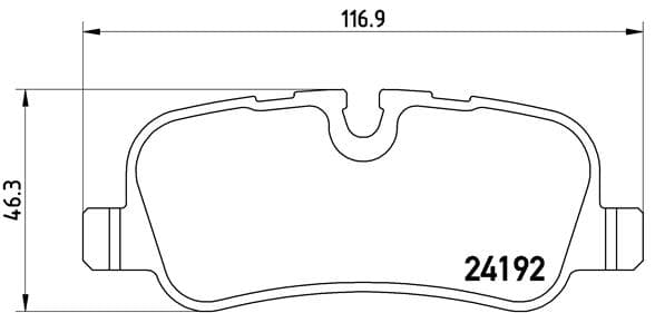 BREMBO Sada brzdových platničiek kotúčovej brzdy P44013 1