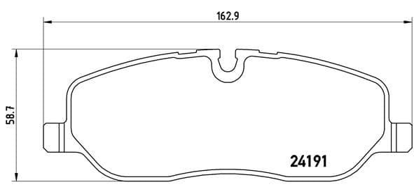 BREMBO Sada brzdových platničiek kotúčovej brzdy P44014 1