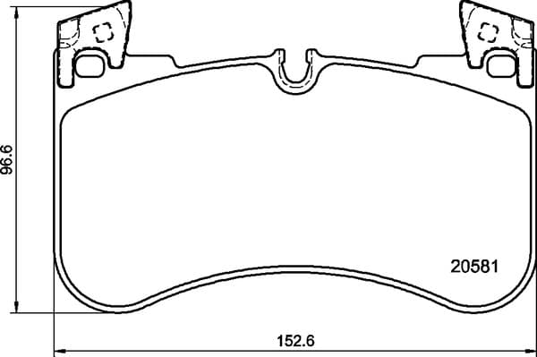 BREMBO Sada brzdových platničiek kotúčovej brzdy P 44 029 1