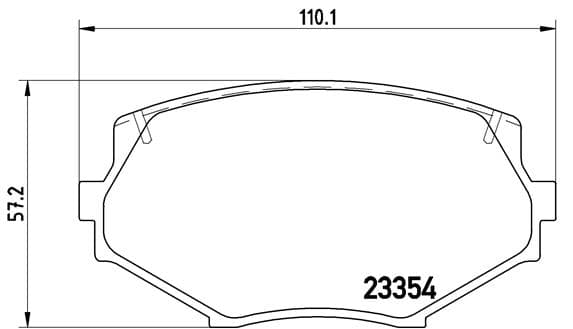 BREMBO Sada brzdových platničiek kotúčovej brzdy P49020 1