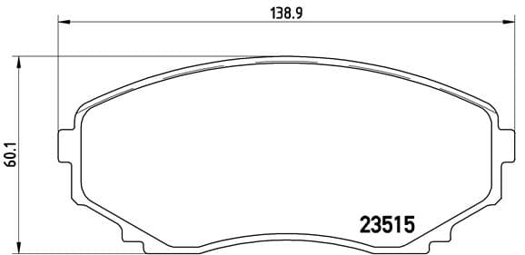 BREMBO Sada brzdových platničiek kotúčovej brzdy P49028 1